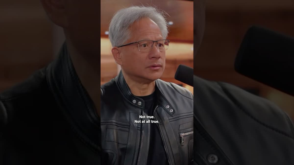 The Idea That China Can't Have AI Chips Is Nonsense - Jensen Huang