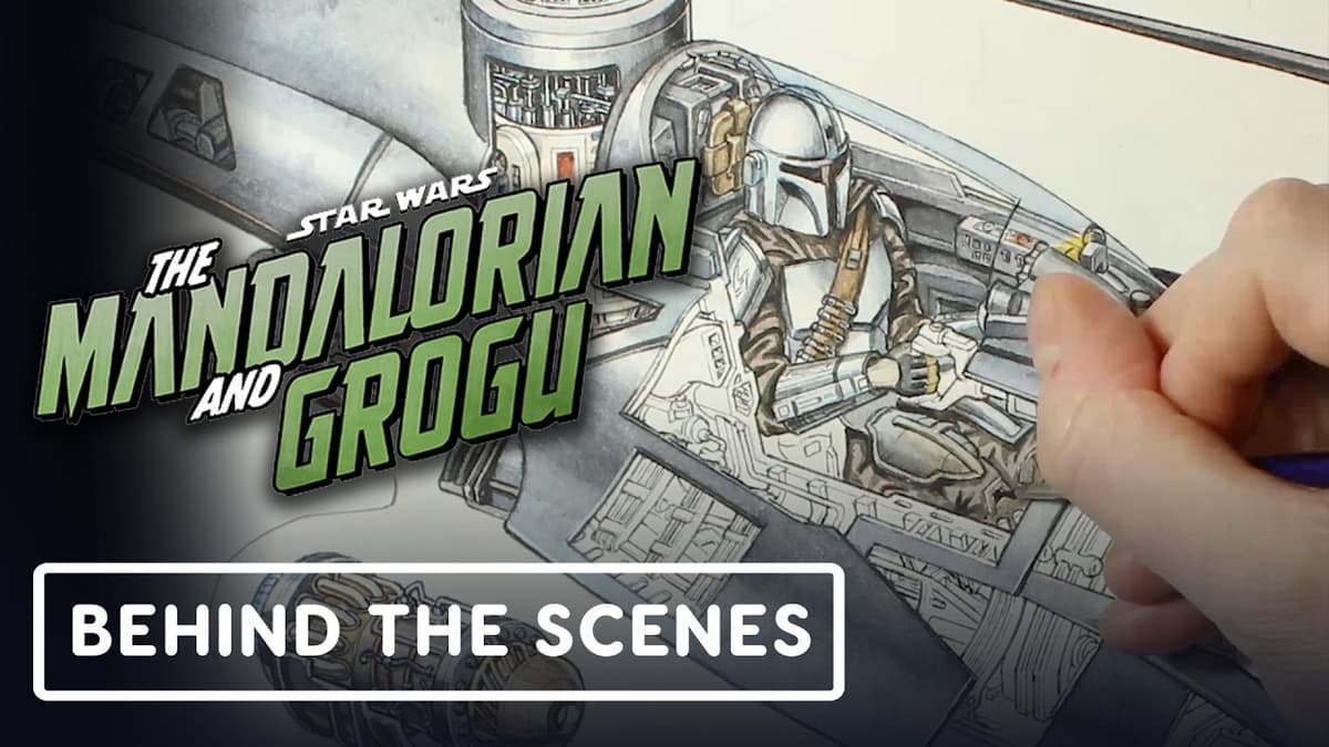 Star Wars The Mandalorian - Official N7 Starfighter Artwork Timelapse