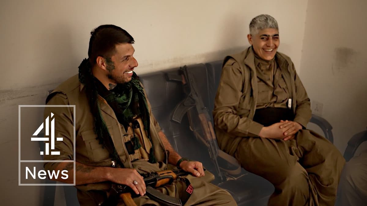 Inside Secret Iraqi Kurdistan Base with Fighters Ready to Attack Iran