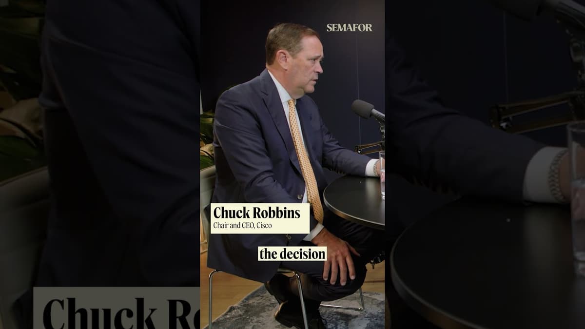 Cisco CEO Chuck Robbins on the Hardest Calls