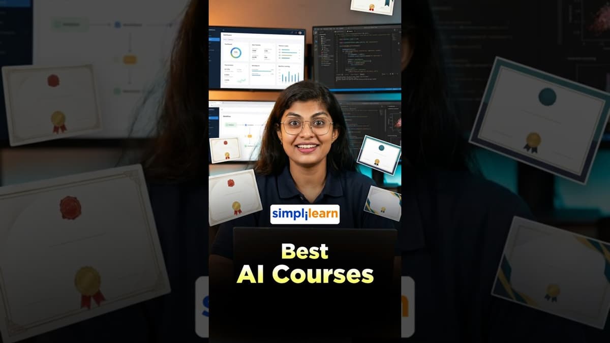 Best AI Courses In 2026 | Top 5 Online Artificial Intelligence Courses | #Shorts | #Simplilearn