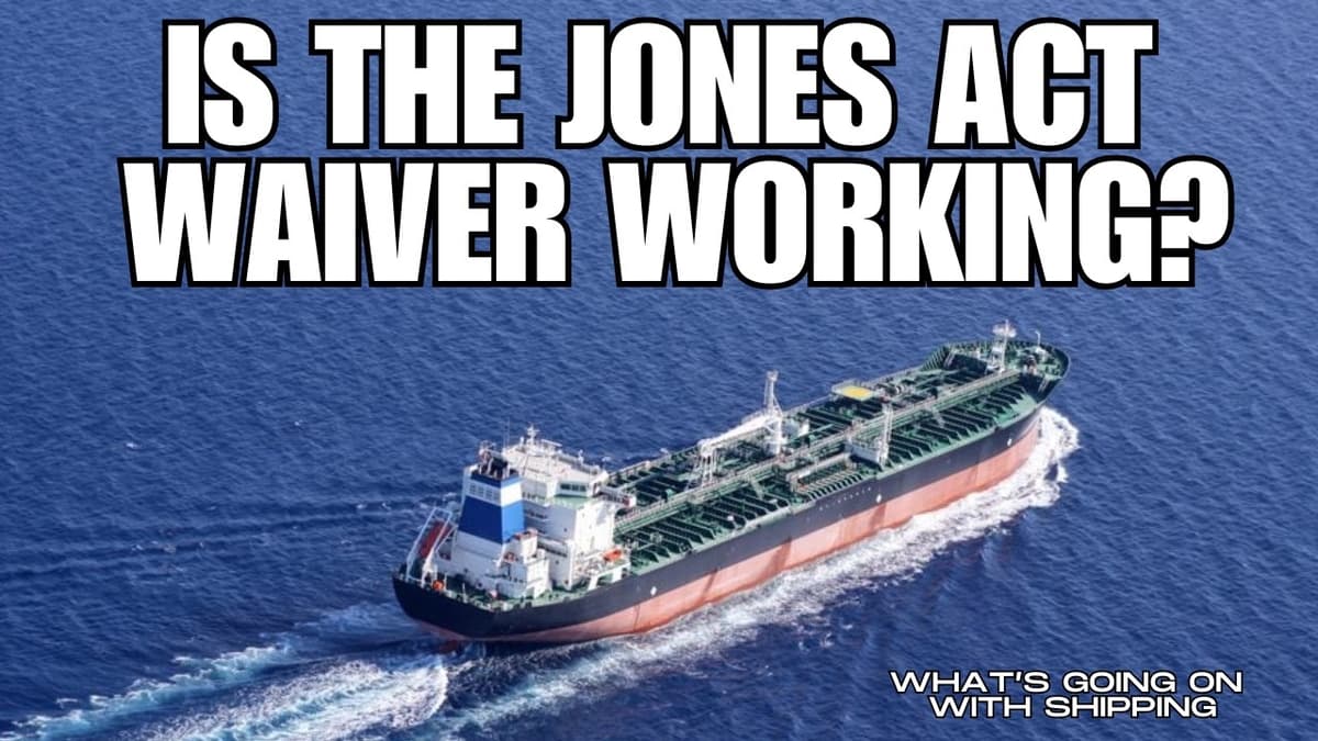 Is the Jones Act Waiver Working and Is It Necessary? | What Does the US Need to Do in...