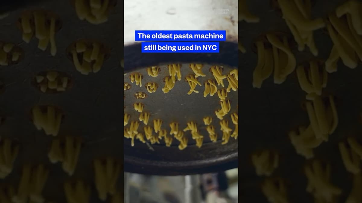 Inside a Rare #pasta Machine Still in Use — Turning Dough Into #fettuccine the Old-School Way.