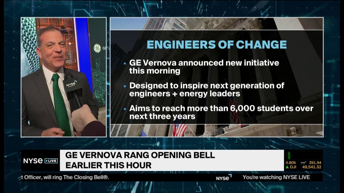 Today on NYSE Live | Energy Giant GE Vernova Rings Opening Bell at NYSE to Celebrate Earth Day