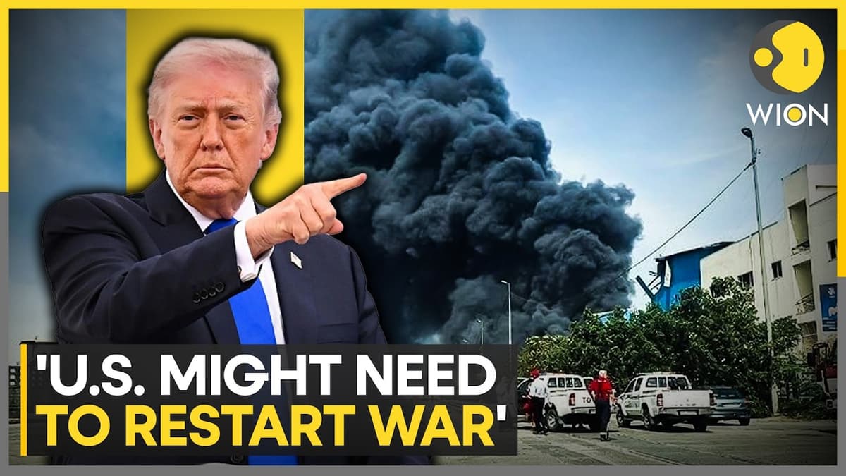 US-Iran War: Trump Hints At Restarting Iran War, Vows To Seize Uranium “One Way Or Another” | WION