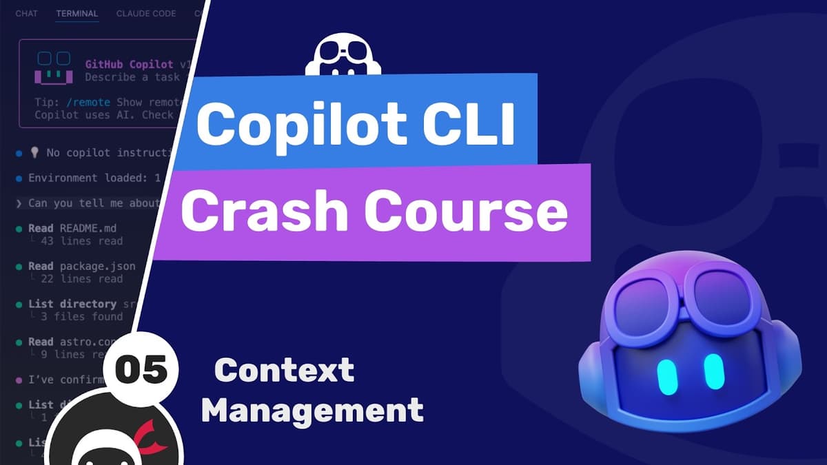 Copilot CLI Tutorial #5 - Context Management
