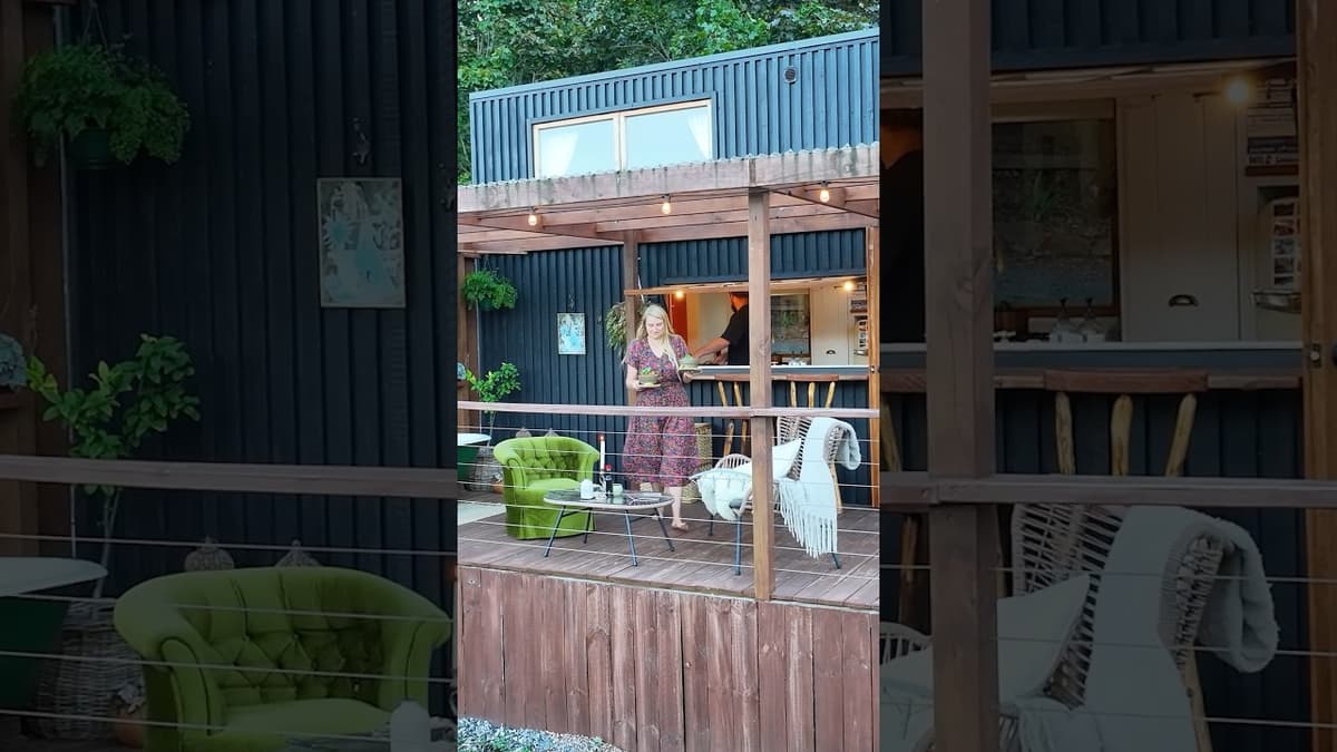 Pure Beauty in This Stunning Tiny Home & Gardens 😍 #tinyhouse