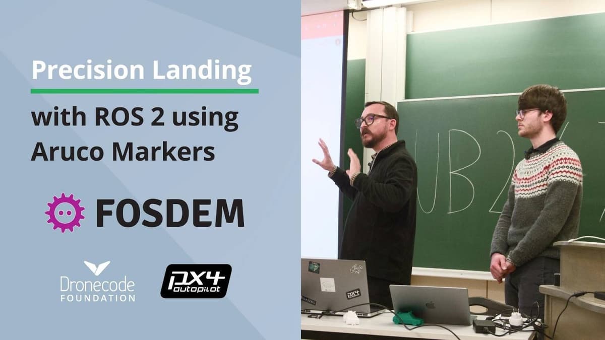 Precision Landing with PX4 and ROS 2 Using Aruco Markers