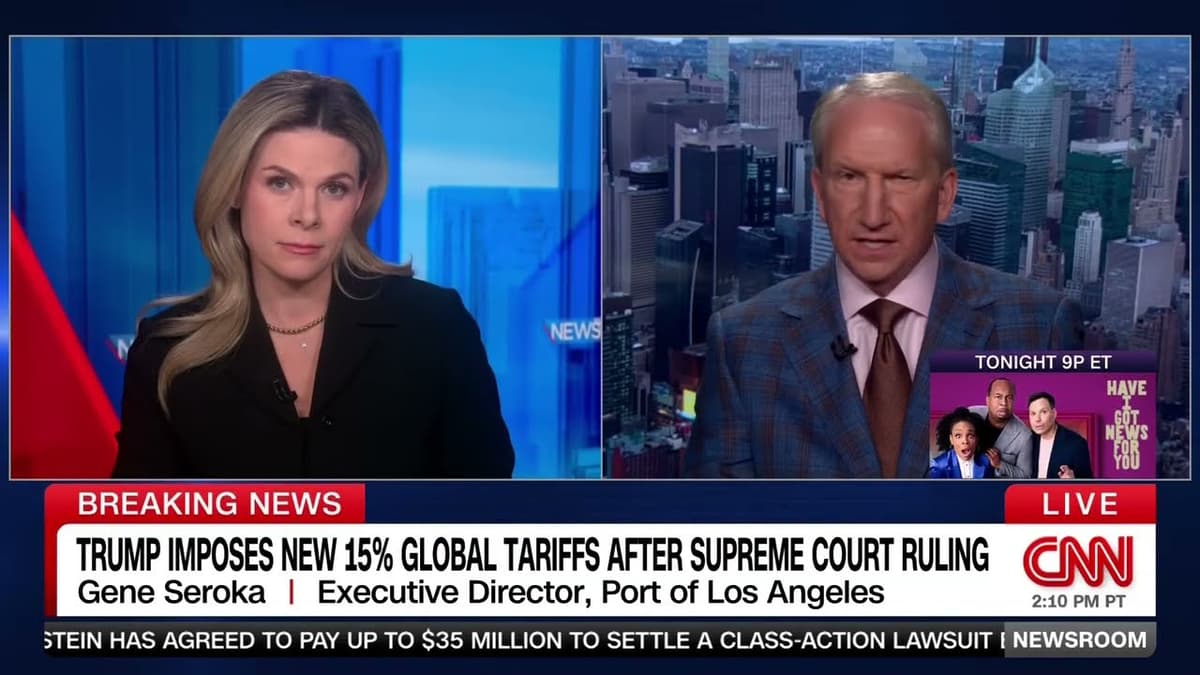 Port of Los Angeles Executive Director Gene Seroka on CNN Newsroom with Jessica Dean (Feb. 21, 2026)