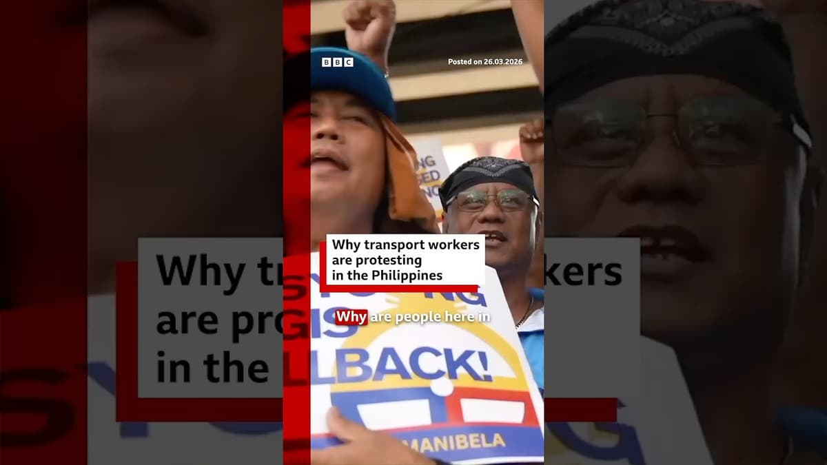 Why Transport Workers Are Protesting in the Philippines. #Philippines #Protest #BBCNews