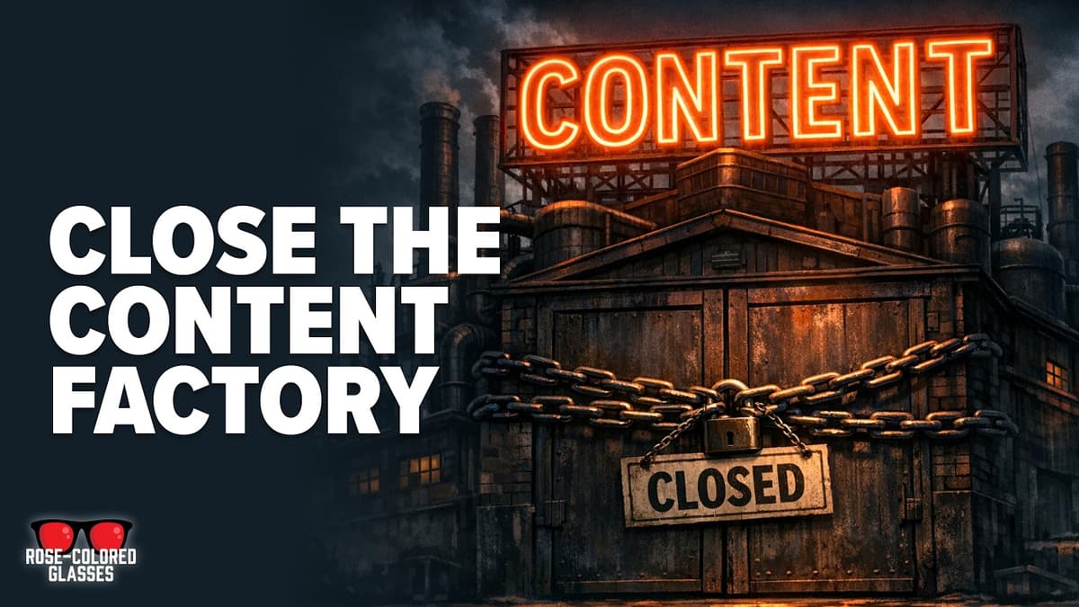 Why Content Factories Fail and How to Build a Media Operation Instead | Rose-Colored Glasses