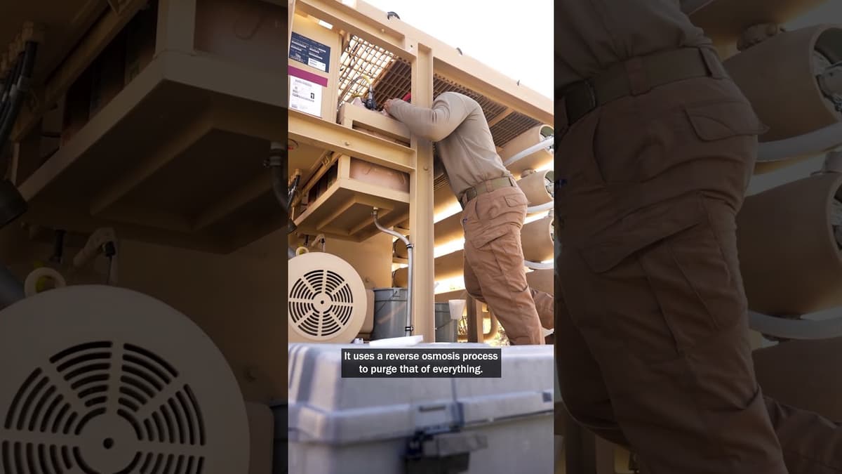 Producing Clean Water for Saipan After Typhoon Sinlaku