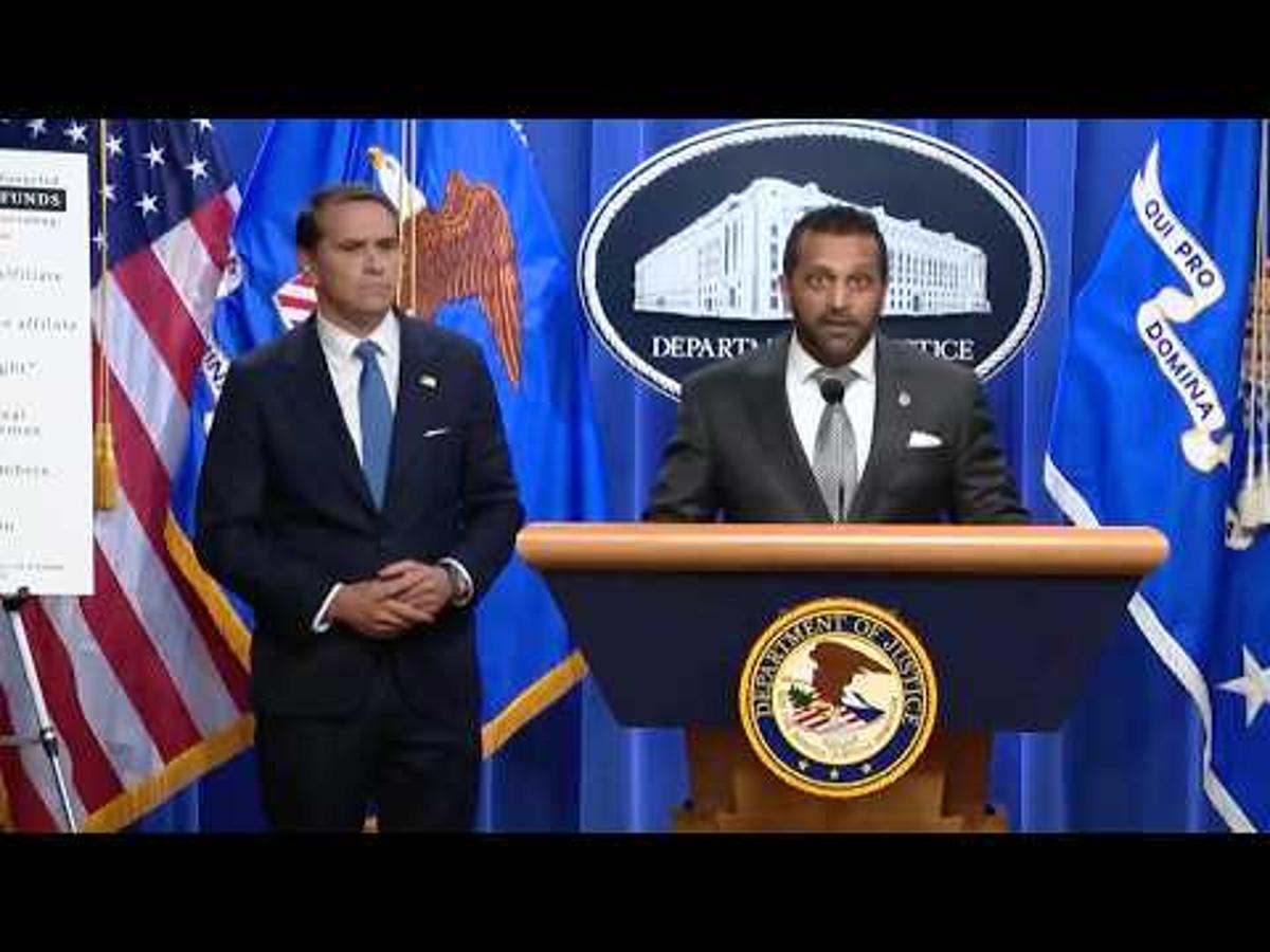 Director Patel Announces Federal Charges Against SPLC