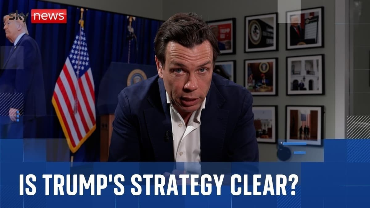 Tracking Trump's Mixed Messages on Iran War and School Strike