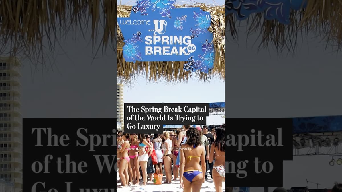 Why the Spring Break Capital of the World Is Trying to Go Luxury