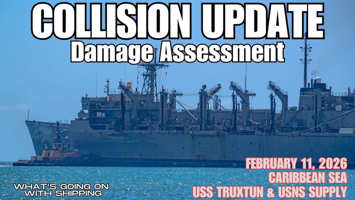 UPDATE: Collision Between USS Truxtun & USNS Supply on February 11, 2026 | Damage Assessment
