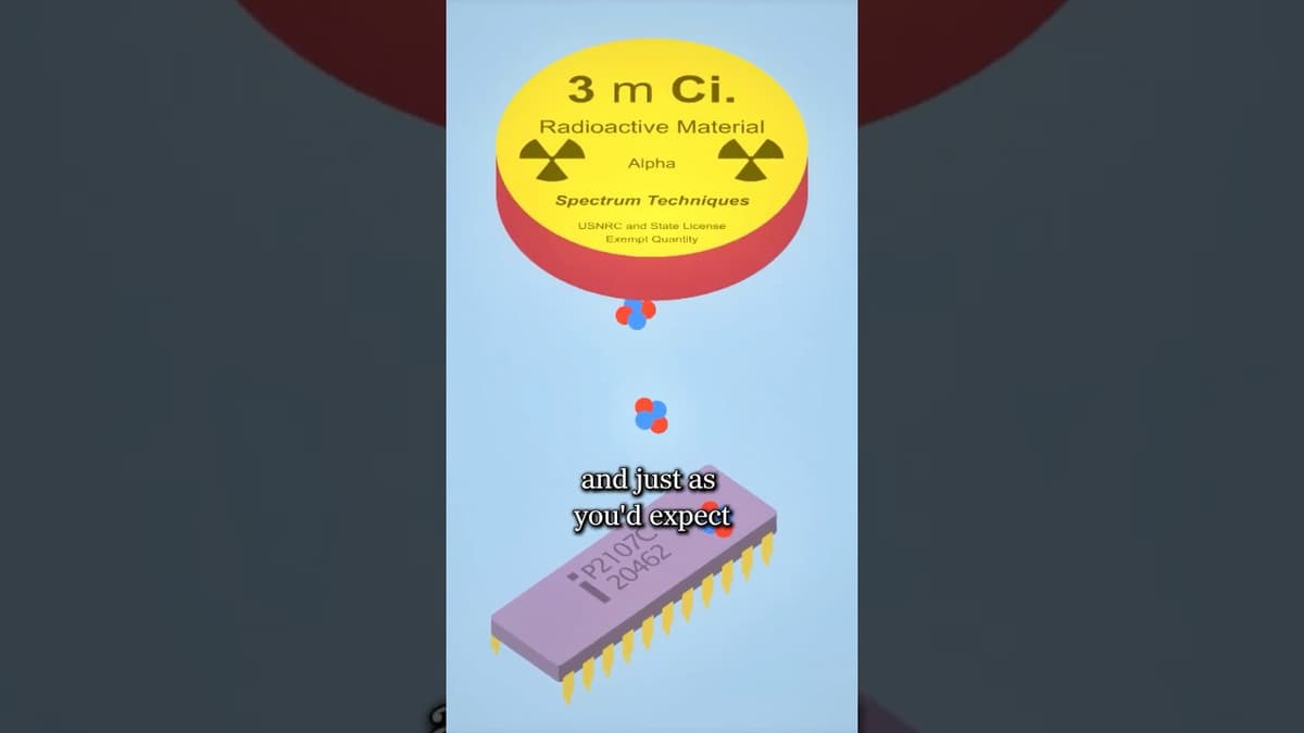 How Alpha Particles Can Break Computer Chips