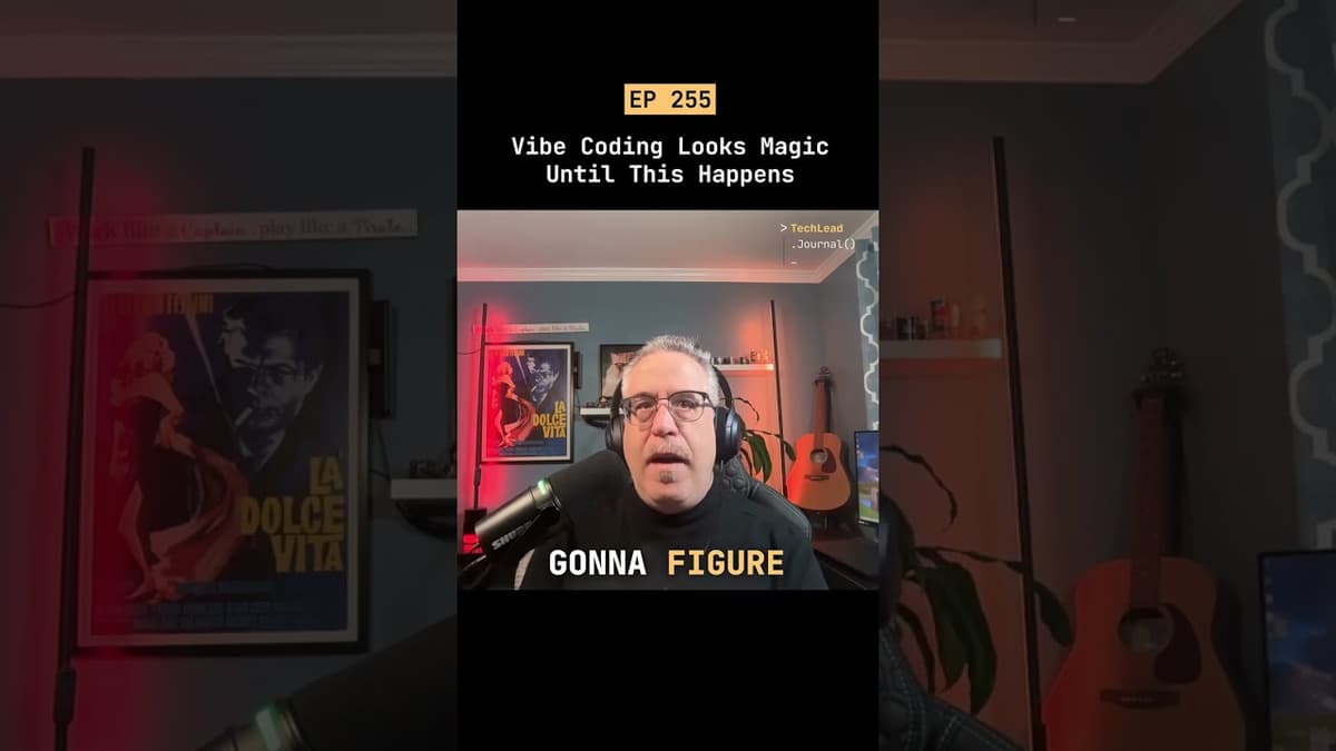 Vibe Coding Looks Magic Until This Happens #short