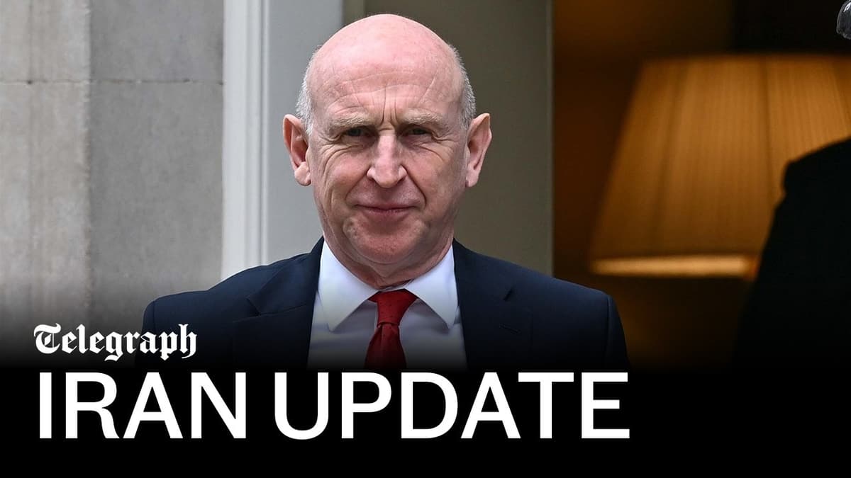 In Full: UK Defence Secretary Gives Update on Iran Conflict