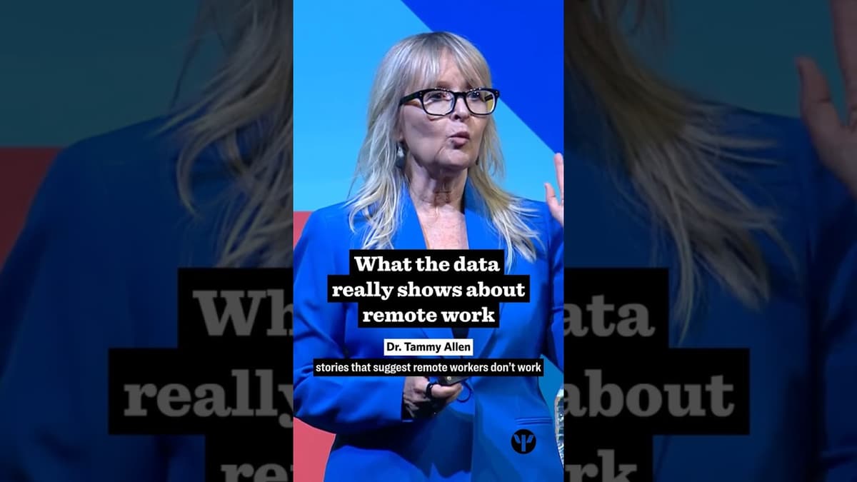 What the Data Really Shows About Remote Work | APA 2025 #remotework #work #psychology #shorts