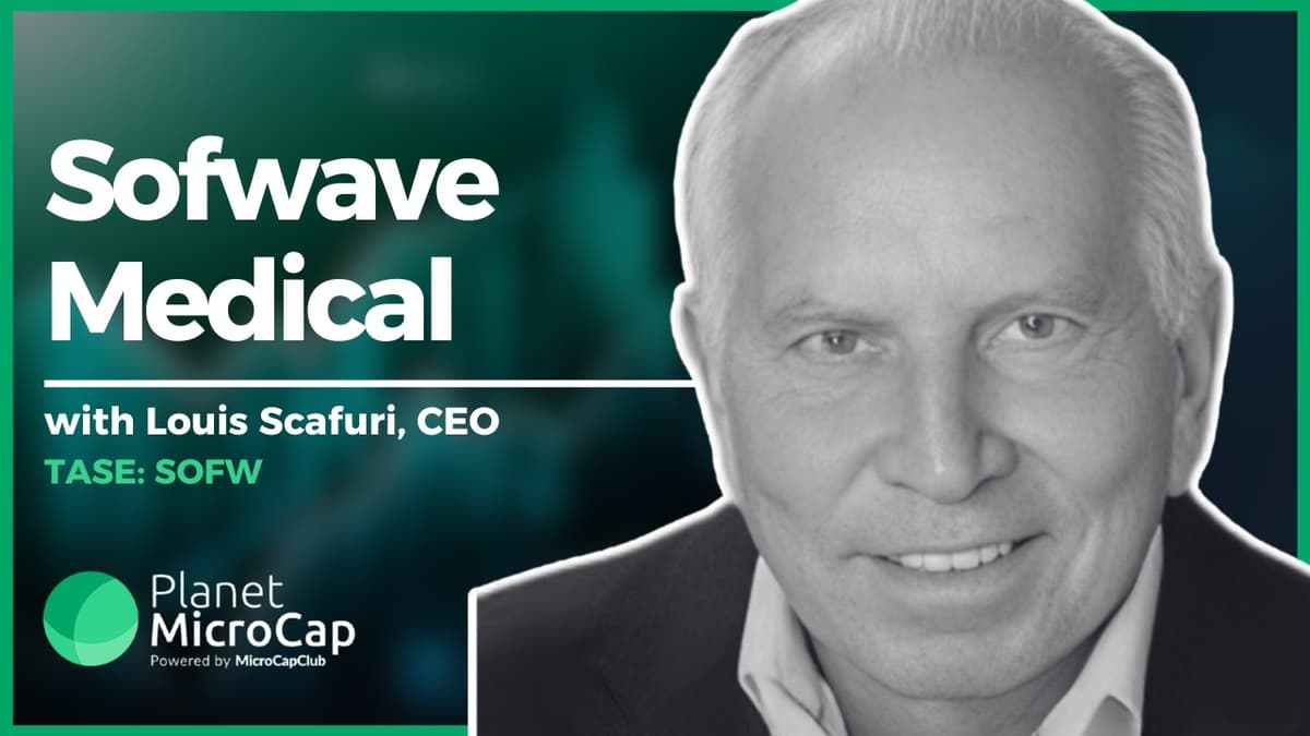 Sofwave Medical (TASE: SOFW) on Non-Invasive Aesthetics, GLP-1 Tailwinds and 2026 Growth Strategy