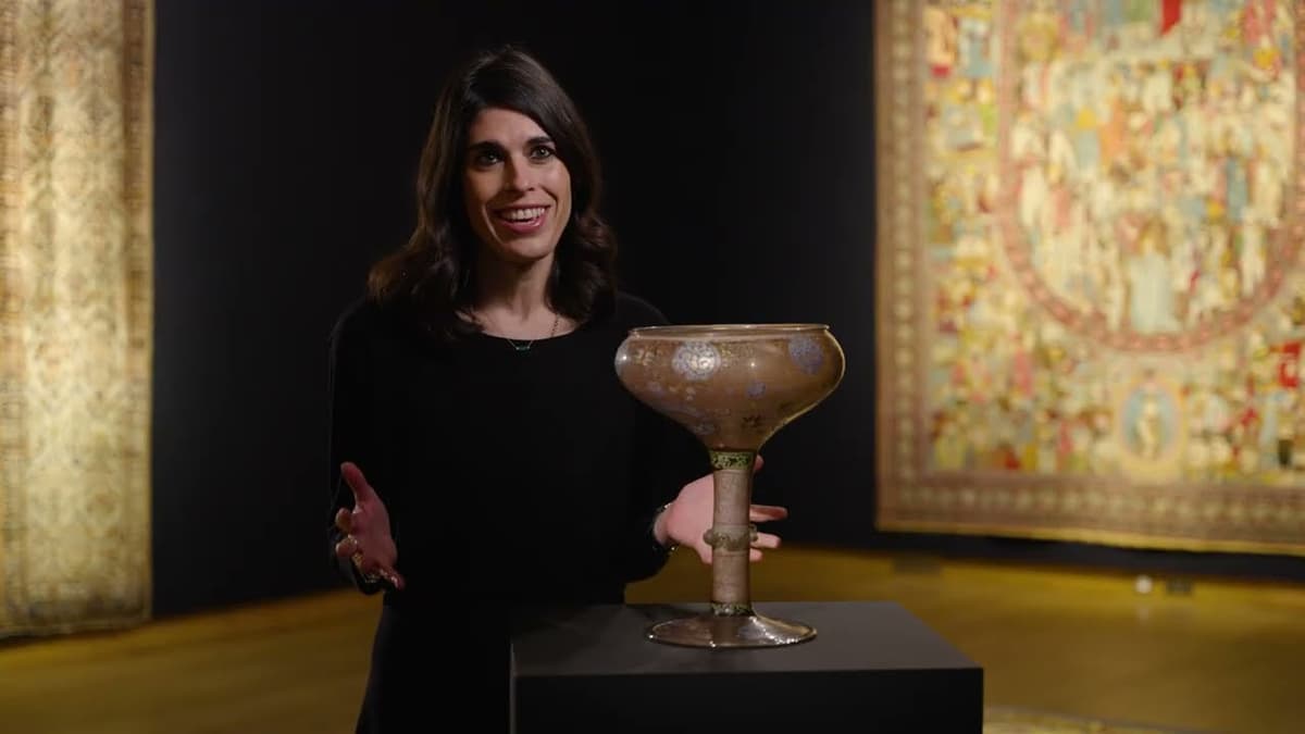 A Carpet Used in Coronations and a Mamluk Enamelled Glass bowl...and More Highlights