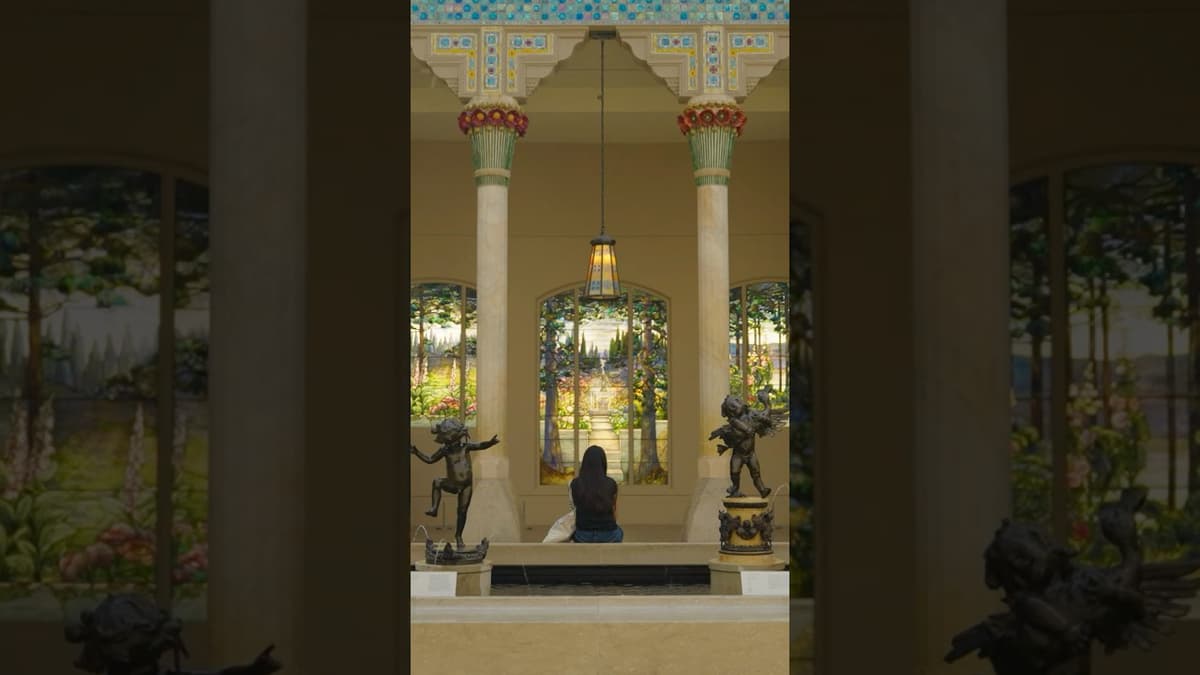 Lighting the Tiffany “Garden Landscape” Window