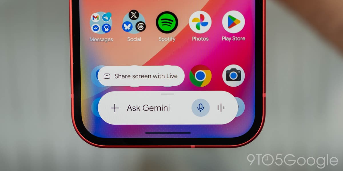 Gemini Overlay Gaining Dynamic Color, Integrates ‘Screen Content’
