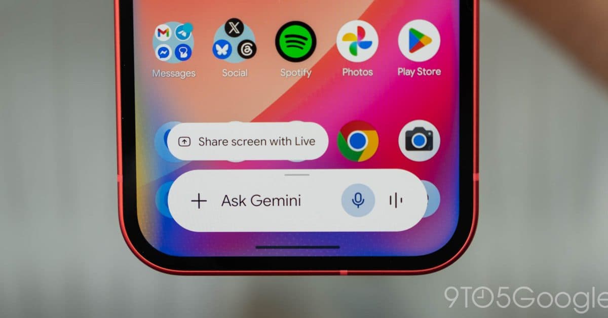 Gemini Overlay Gaining Dynamic Color, Integrates ‘Screen Content’