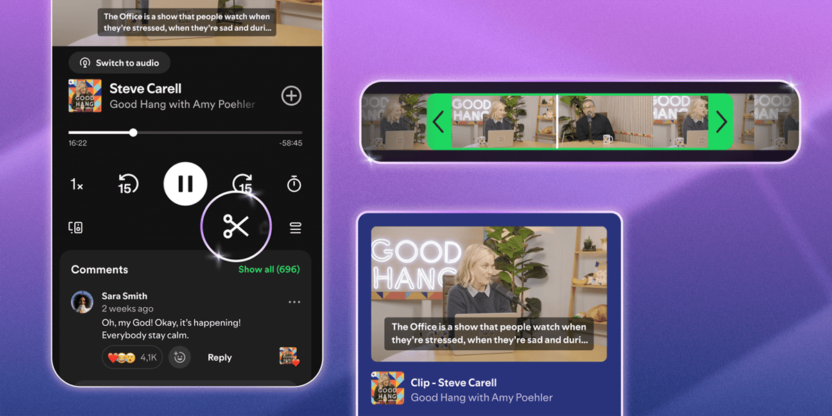 Spotify Resurrects YouTube Clips to Let You Share Podcast Segments as a Link