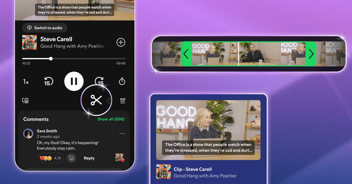 Spotify Resurrects YouTube Clips to Let You Share Podcast Segments as a Link