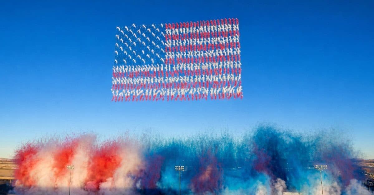 1,020 Pyro Drones Just Rewrote Daytime Fireworks History