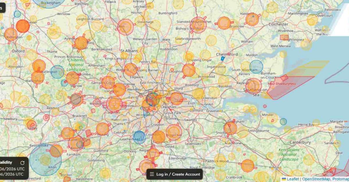New Drone Map Feature Helps UK Pilots Avoid Airspace Conflicts