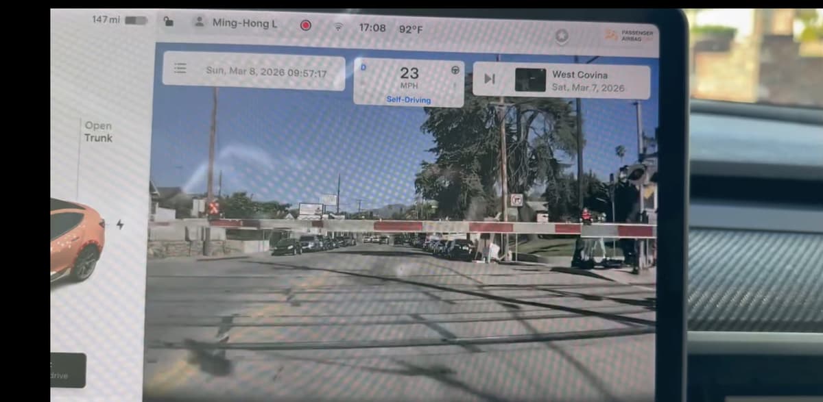 Tesla ‘Full Self-Driving’ Drives Through Railroad Crossing Barriers in Viral Video