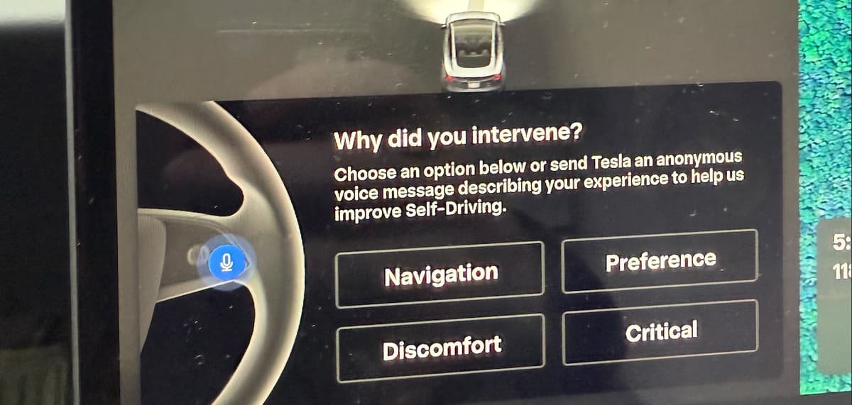 Tesla Now Forces Drivers to Give Feedback when Intervening on ‘Full Self-Driving’