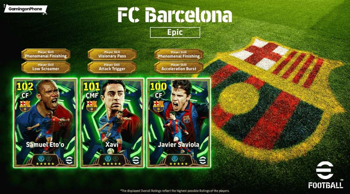 EFootball 2026 Epic FC Barcelona (Eto’o, Xavi, Saviola: Review, Best Progression Builds, and Skills