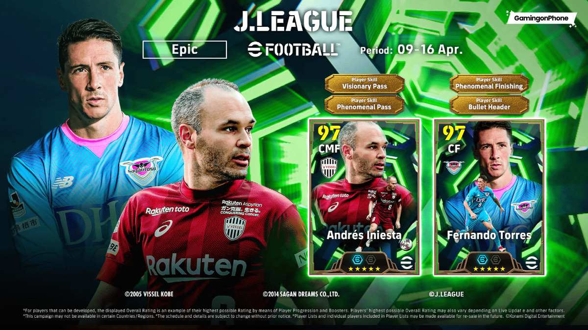 EFootball 2026 Epic J League (Iniesta, Torres) Pack Review: Two Super-Sub Legends