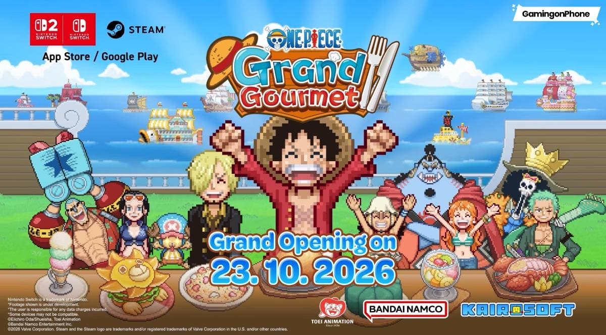 Bandai Namco’s ONE PIECE: Grand Gourmet Arrives on Multiple Platforms on October 23, Bringing the Ultimate Restaurant Adventure Sim to Fans