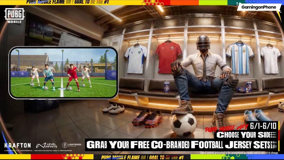 PUBG Mobile Officially Introduces Licensed National Team Jerseys in a New Football Partnership