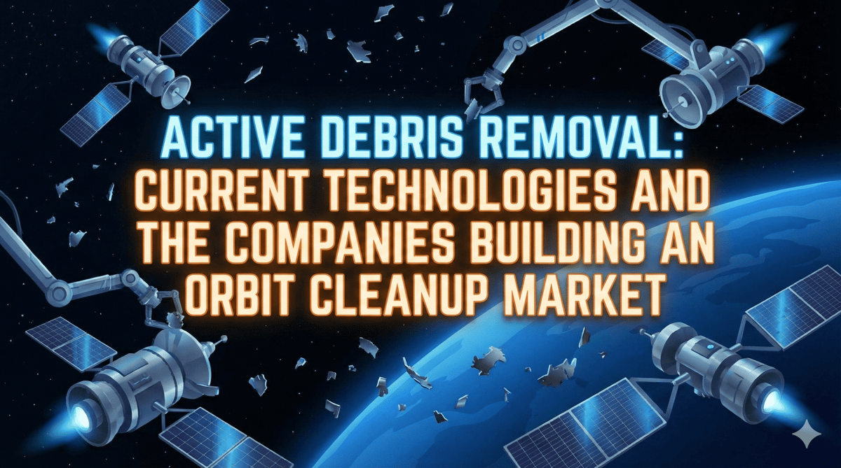 Active Debris Removal: Current Technologies and the Companies Building an Orbit Cleanup Market