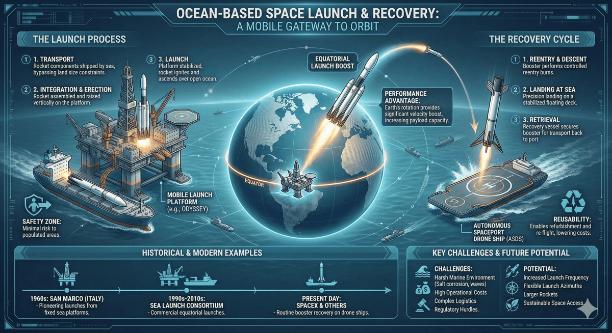 Ocean-Based Space Launch and Recovery