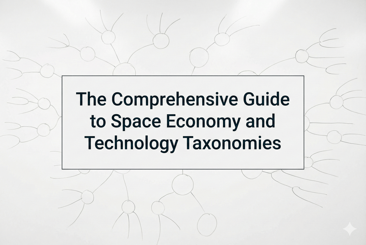 The Comprehensive Guide to Space Economy and Technology Taxonomies, Version 1/8/26