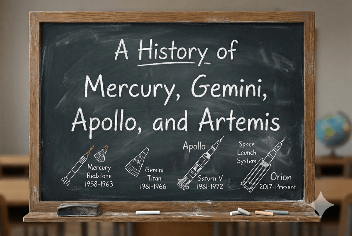 A History of Mercury, Gemini, Apollo, and Artemis