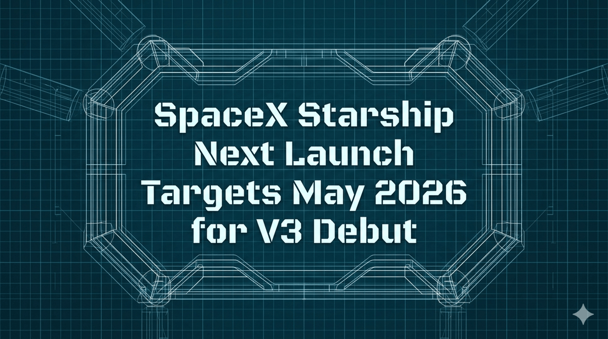 SpaceX Starship Next Launch Targets May 2026 for V3 Debut
