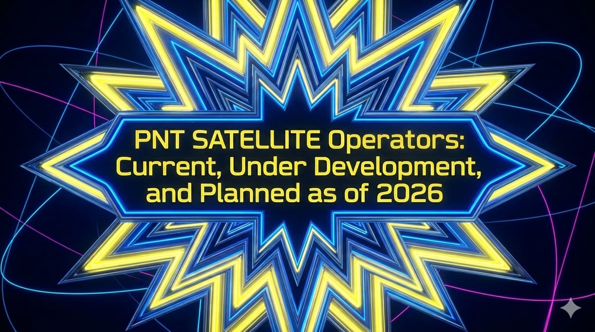 PNT Satellite Operators: Current, Under Development, and Planned as of 2026