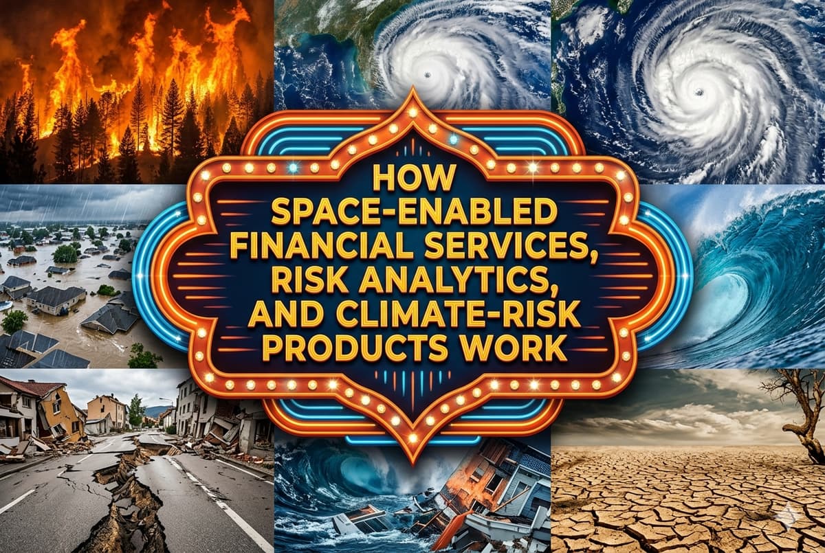 How Space-Enabled Financial Services, Risk Analytics, and Climate-Risk Products Work