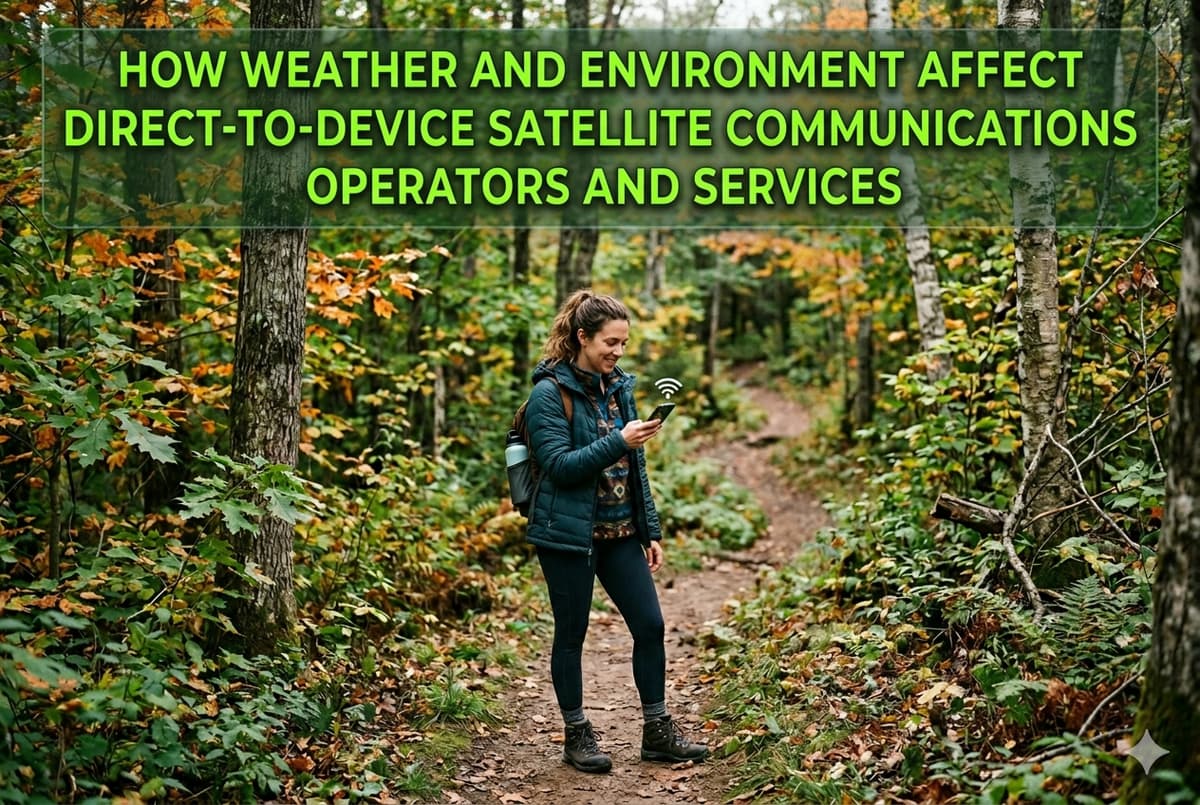 How Weather and Environment Affect Direct-to-Device Satellite Communications Operators and Services