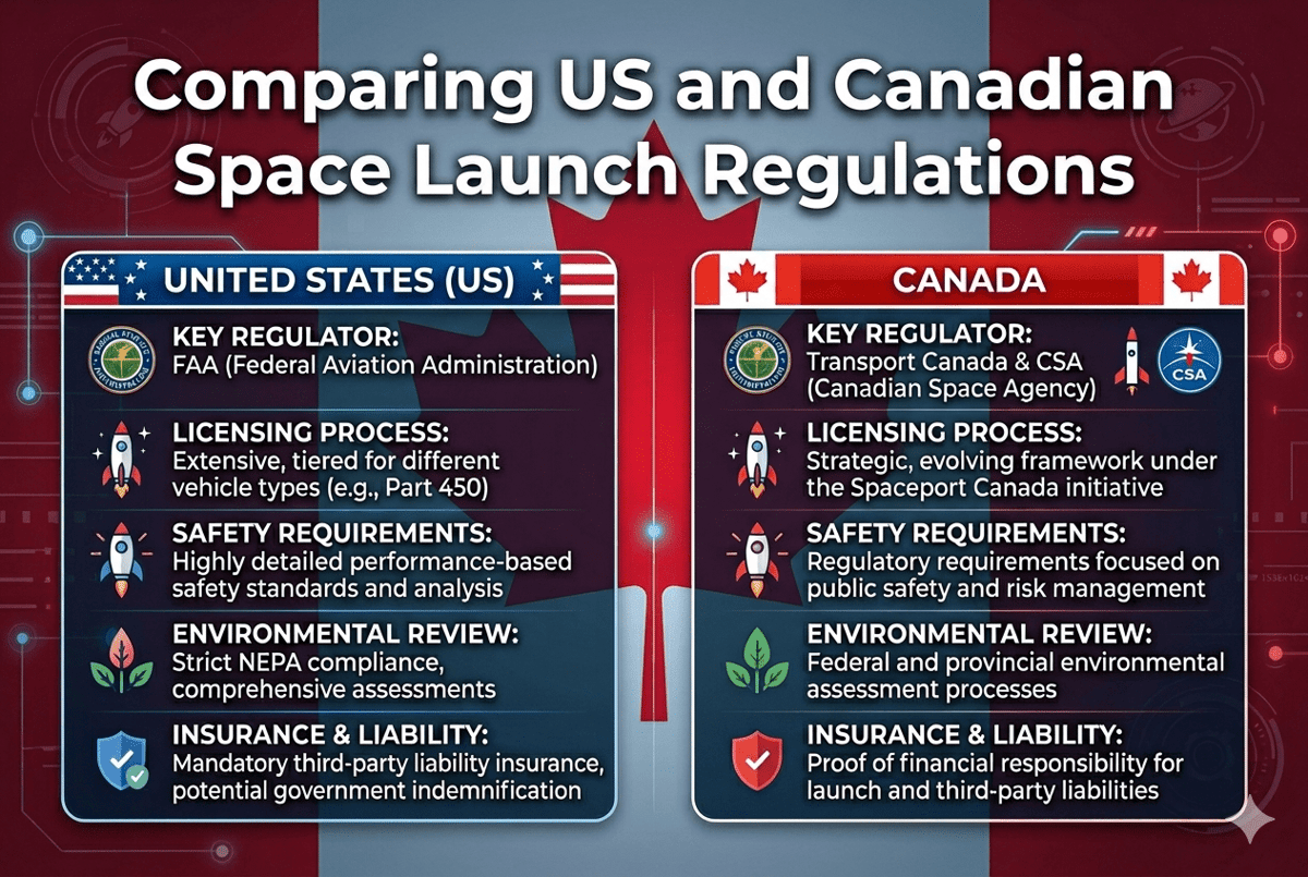 Comparing US and Canadian Space Launch Regulations: A Path to Sovereign Orbital Access