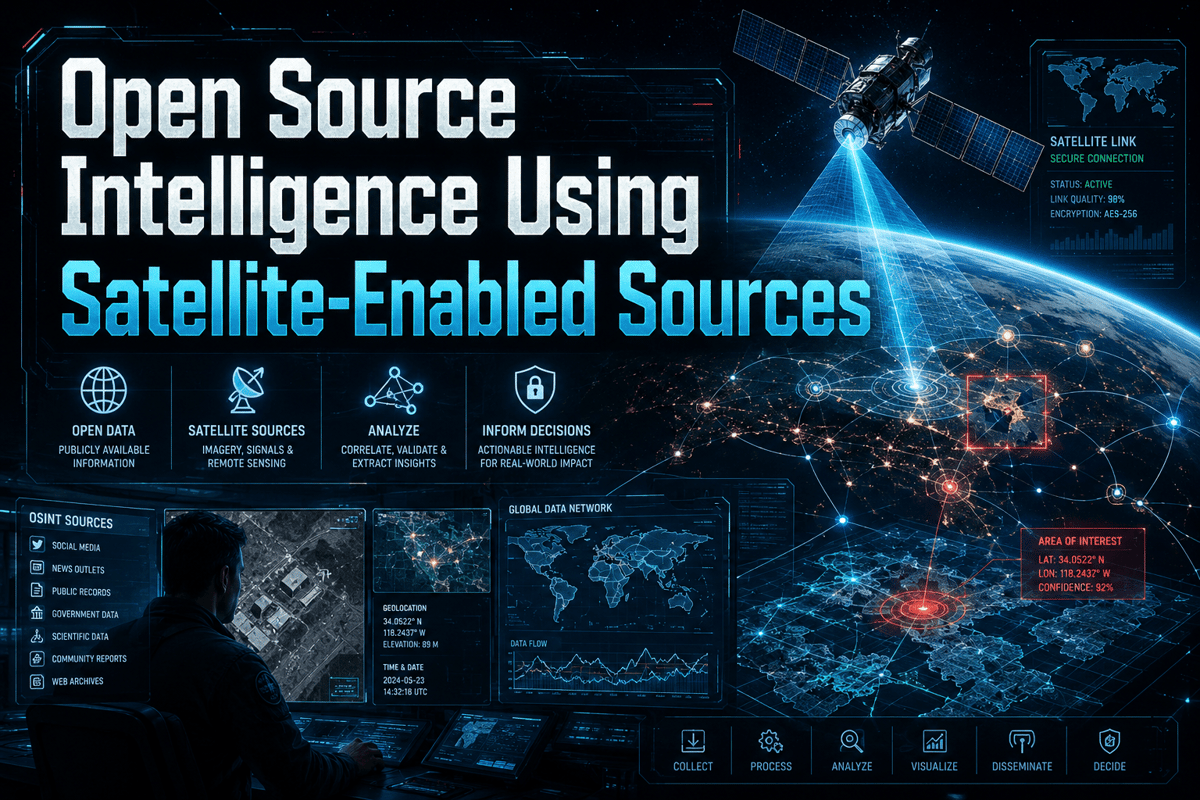 Open Source Intelligence Using Satellite-Enabled Sources