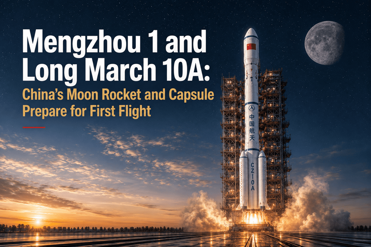 Mengzhou-1 and Long March 10A: China’s Moon Rocket and Capsule Prepare for First Flight